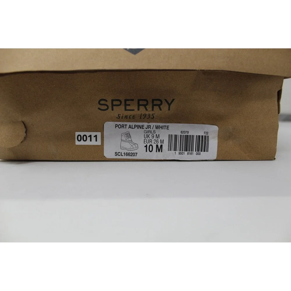 Sperry Port Alpine JR Snow Boot, White